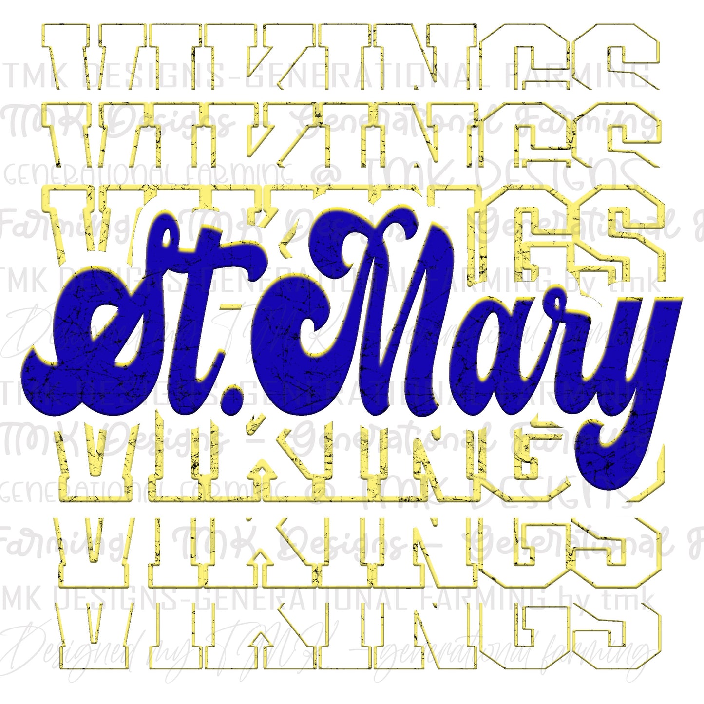Viking text logo for cute school attire - can be used for DTF printing on darks or sublimation printing on lights