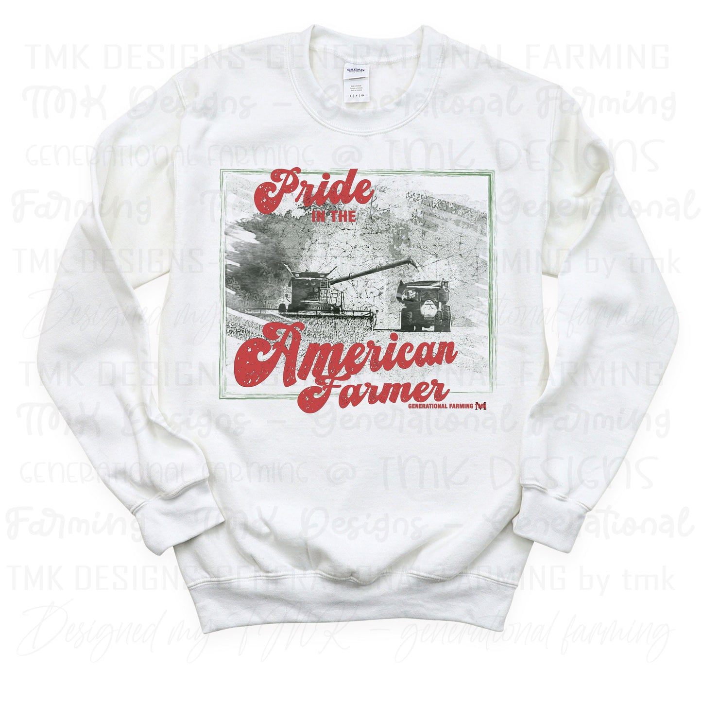 Pride in American Farming - Generational farmer logo with actual KY harvest - downloadable Png file for sublimation or Dtf printing