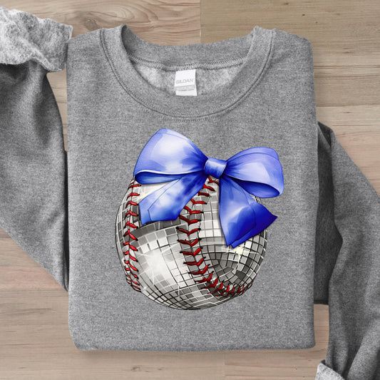 Digital baseball disco design bow