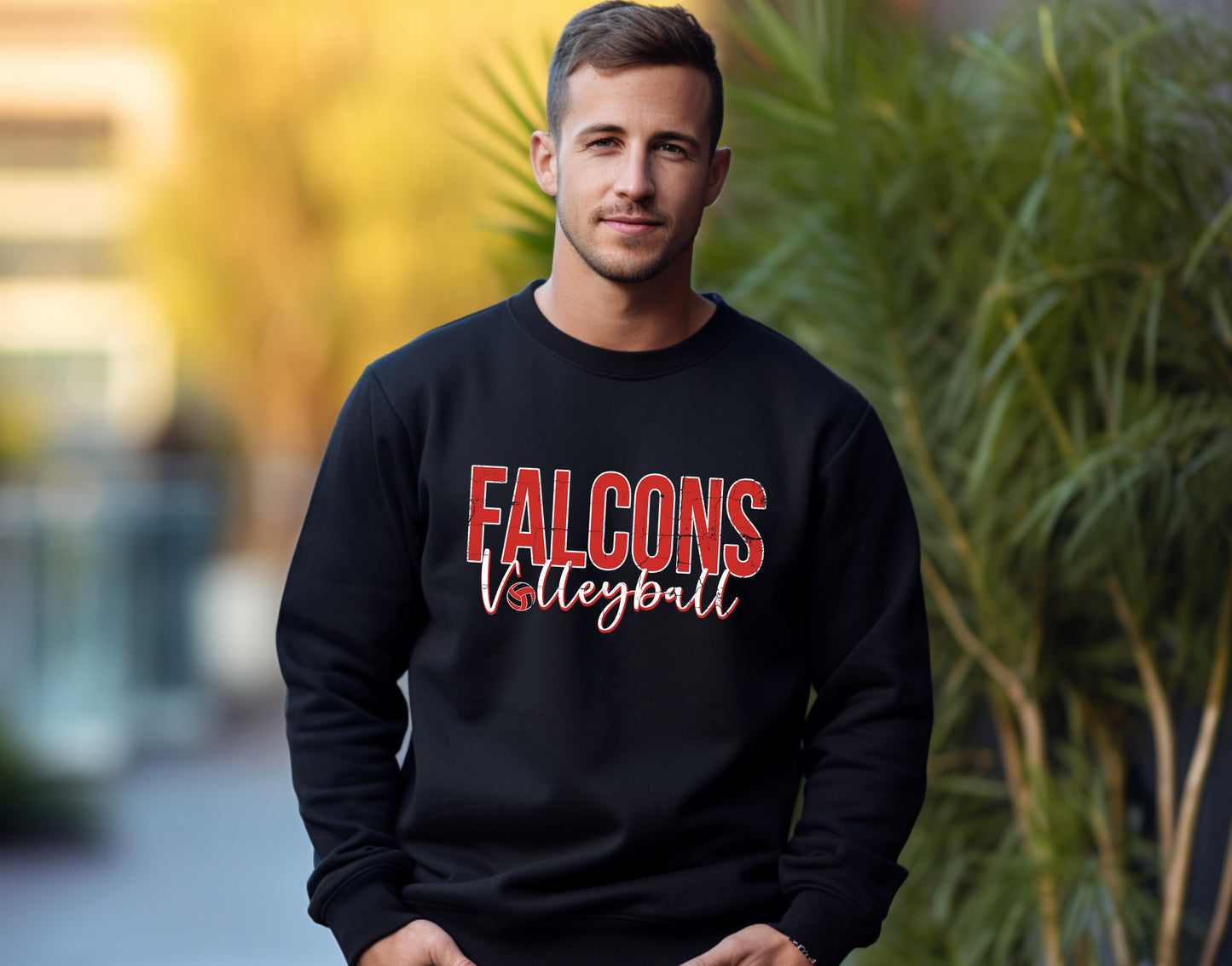 Digital volleyball design falcons