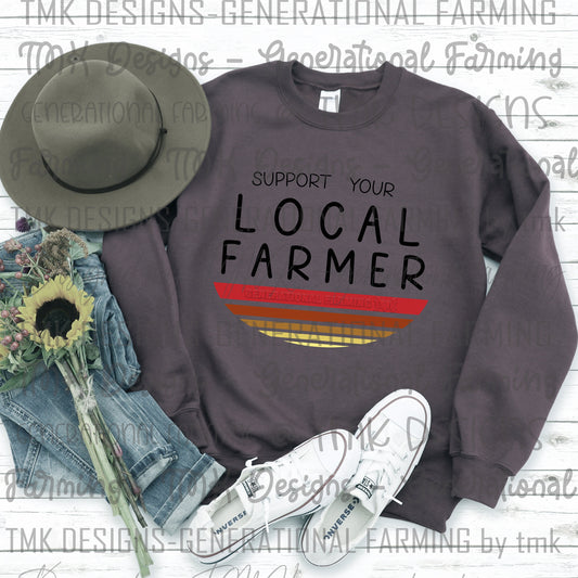 FARMING logo for supporting Generational farming families in PNG downloadable format for sublimation and dtf printing