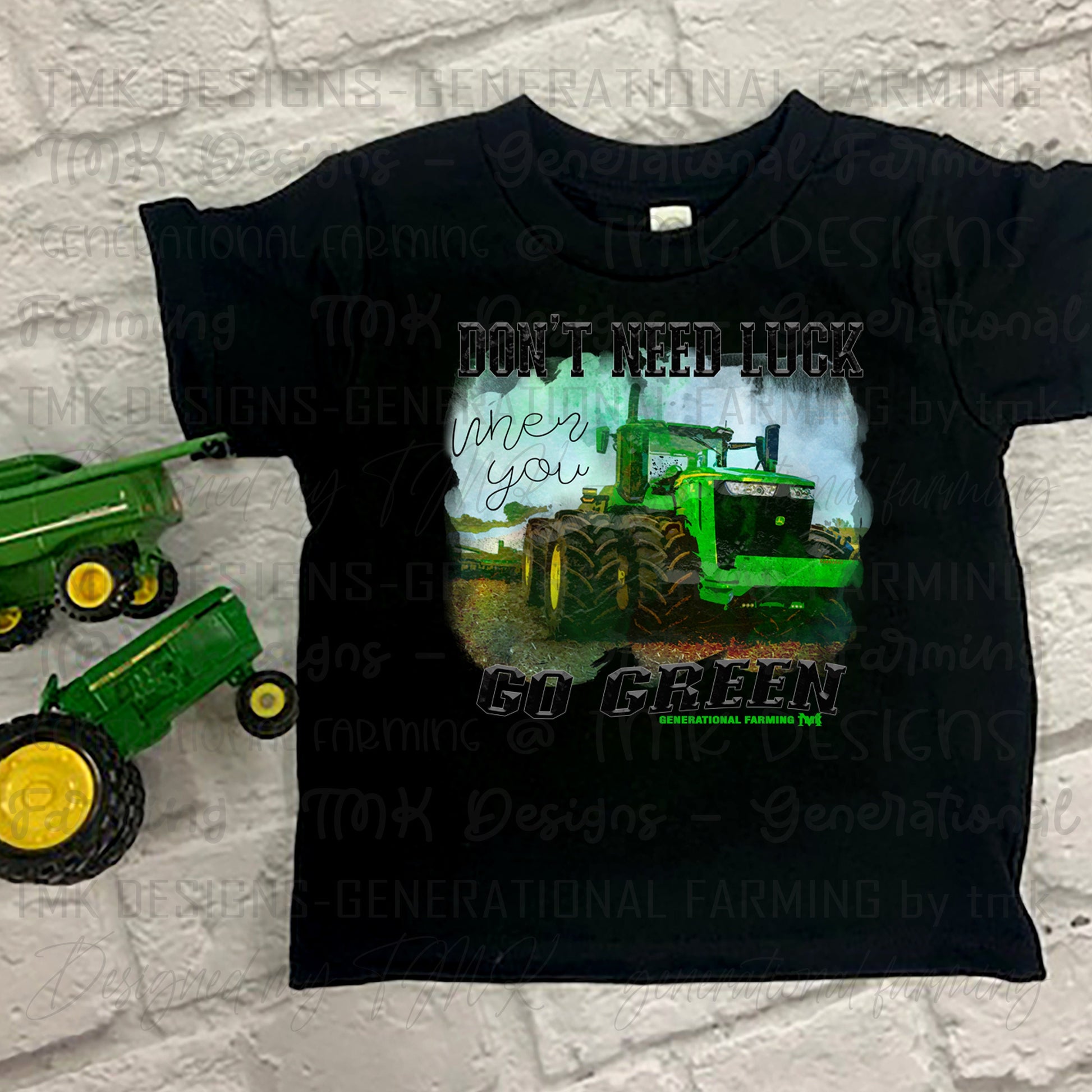 John Deere for a Lucky St. Patrick's Day shirt!!! This is a digital download in PNG format to be use for sublimation or DTF printing.