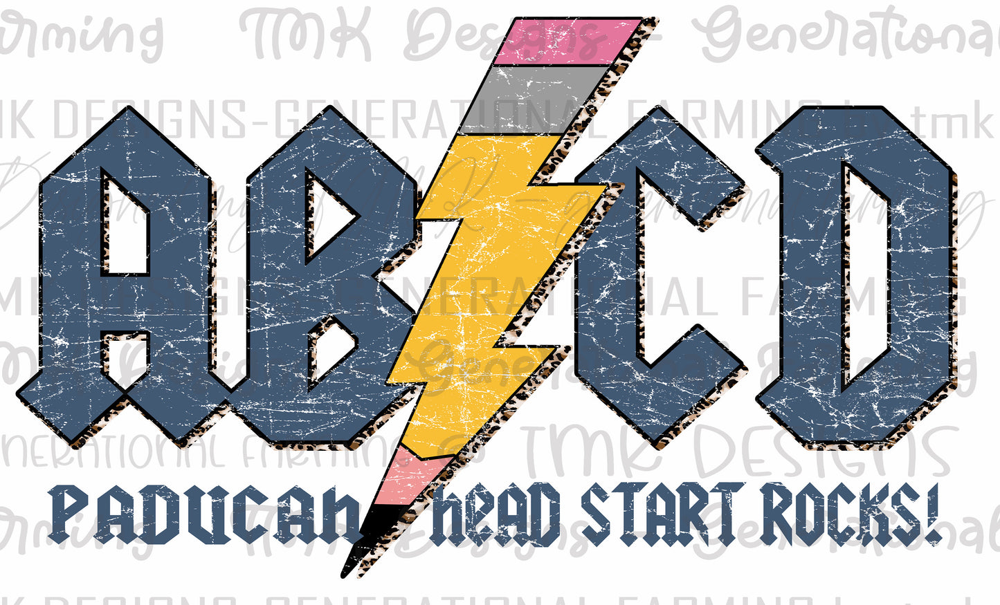 Paducah head start abcd school logo. It is a digital download in PNG format to be used for sublimation or DTF printing.