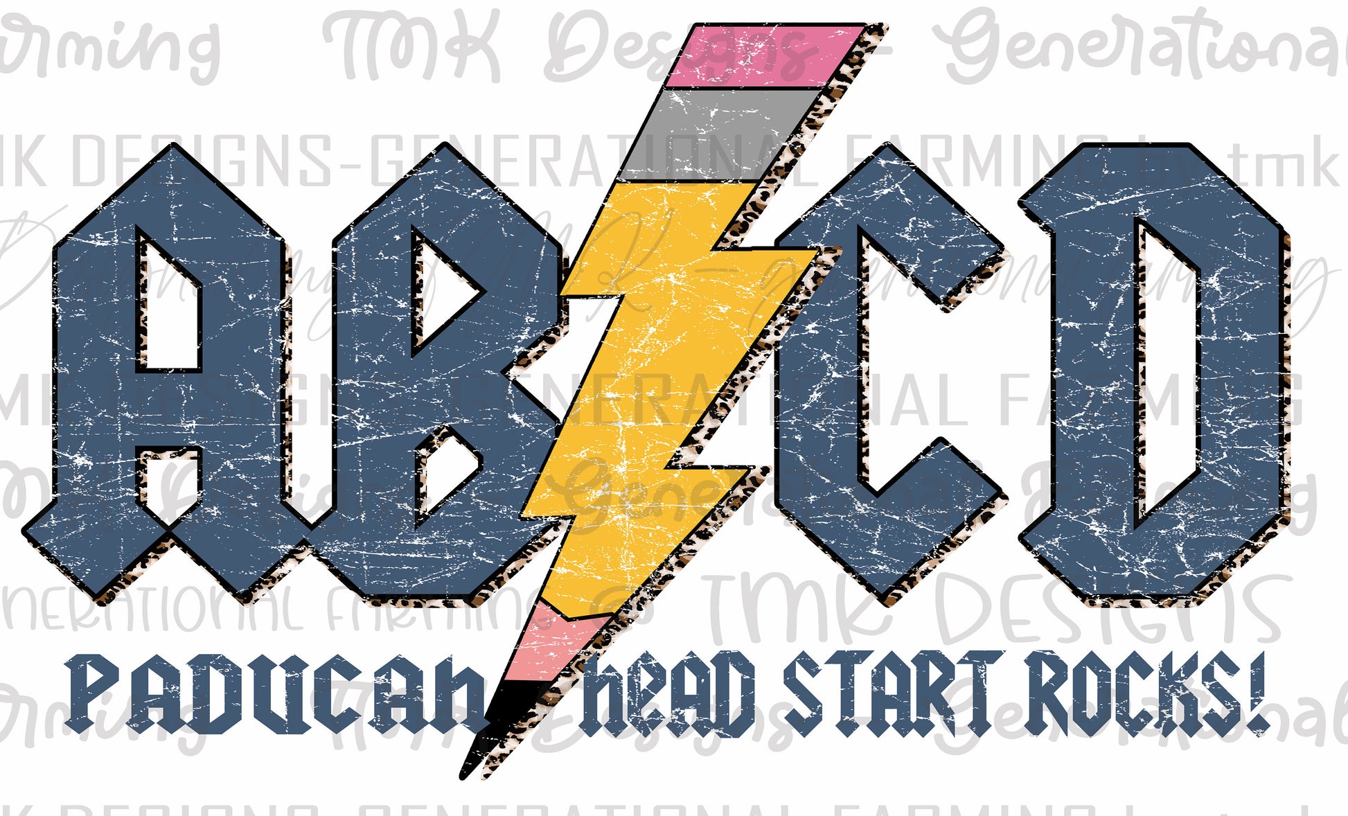 Paducah head start abcd school logo. It is a digital download in PNG format to be used for sublimation or DTF printing.