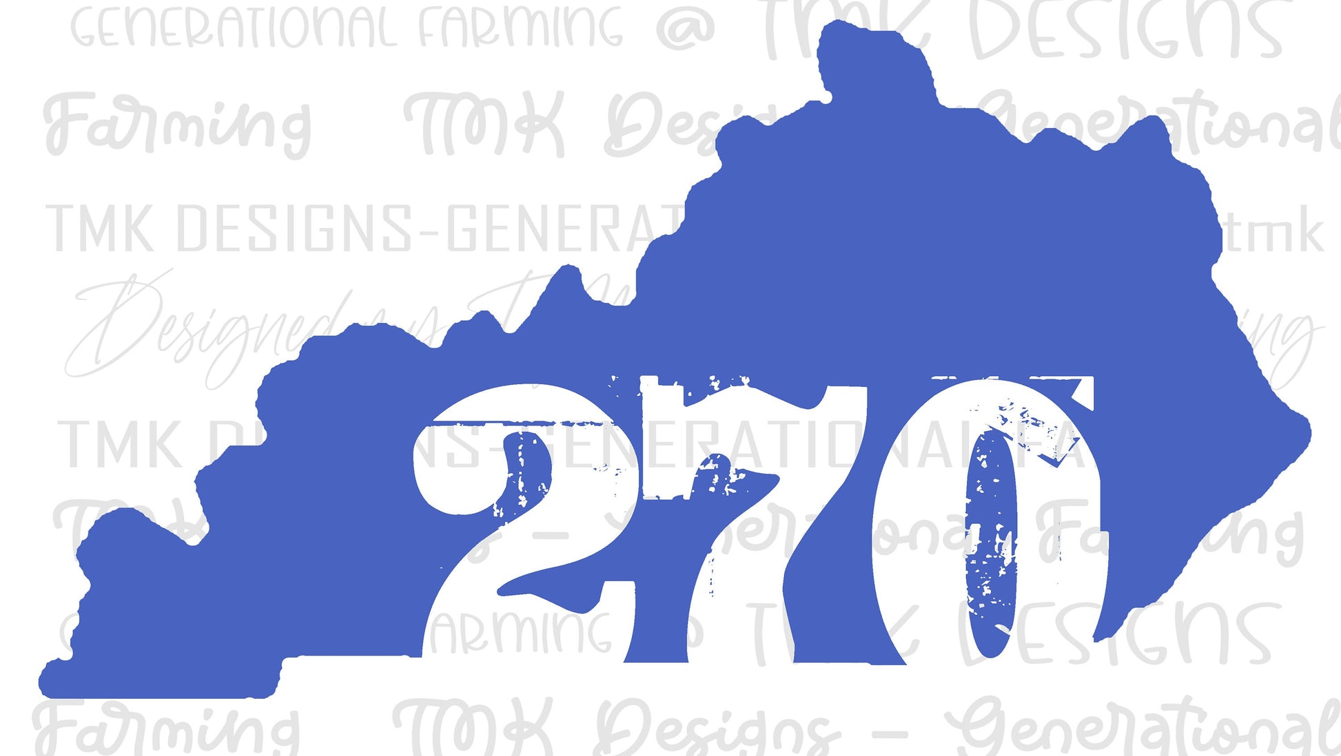 Ky state 270 logo - made for DTF printing on darks or sublimation printing on lights.